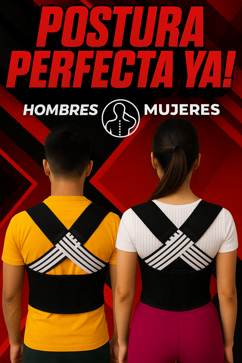 Faja corrector de postura ORIGINAL 2 en 1